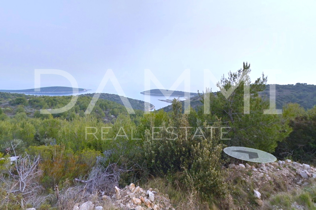 VIS ISLAND, RUKAVAC - Baugrundstück mit Panoramablick auf das Meer